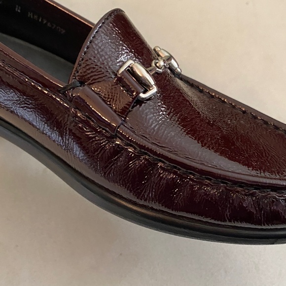 SAS Dark Brown - Wine Leather Loafers with Silver Accents - Picture 9 of 16